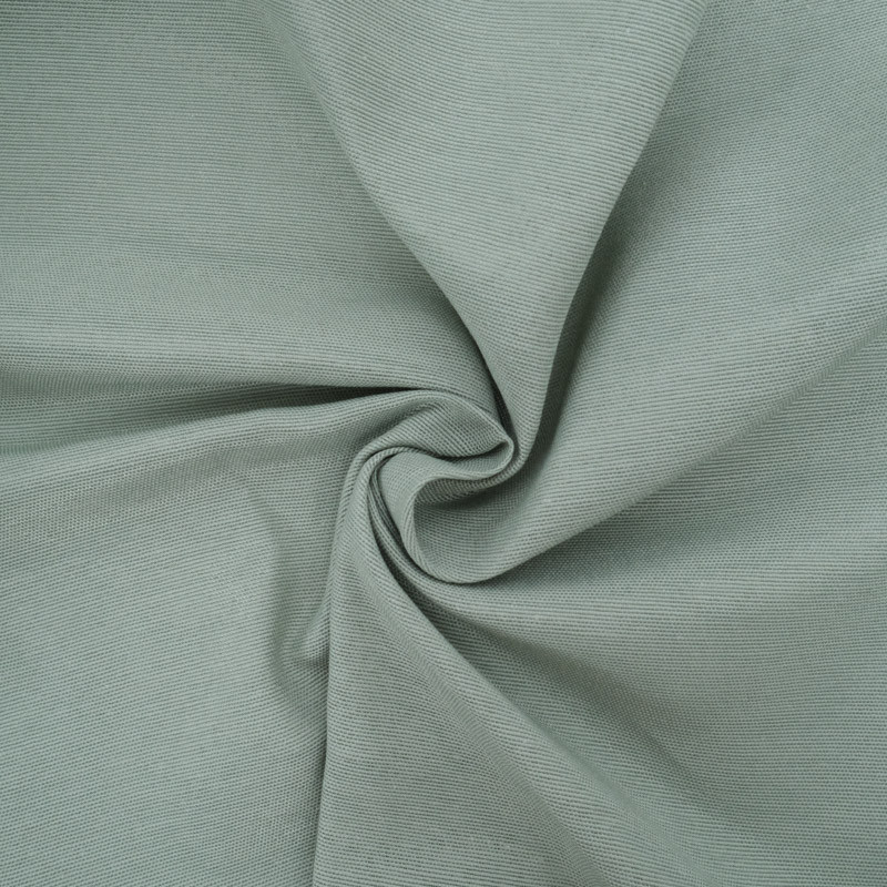 140 cm Cotton-Polyester Canvas, Sage-Colored Coated - Maison Klem